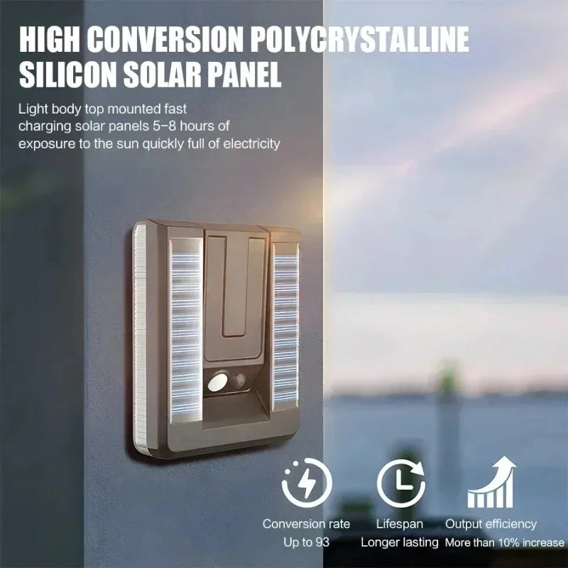 Foldable LED 120° Solar Light Outdoor Wall Lamp Waterproof Spotlights Lamp Motion Sensor Solar 3 Modes Street Light Garden Decor Oasis Select