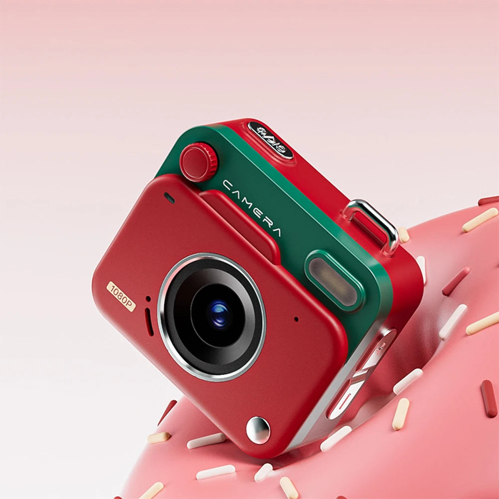 HD Retro Mini Digital Camera – 48MP, 1080P, Flash & Keychain