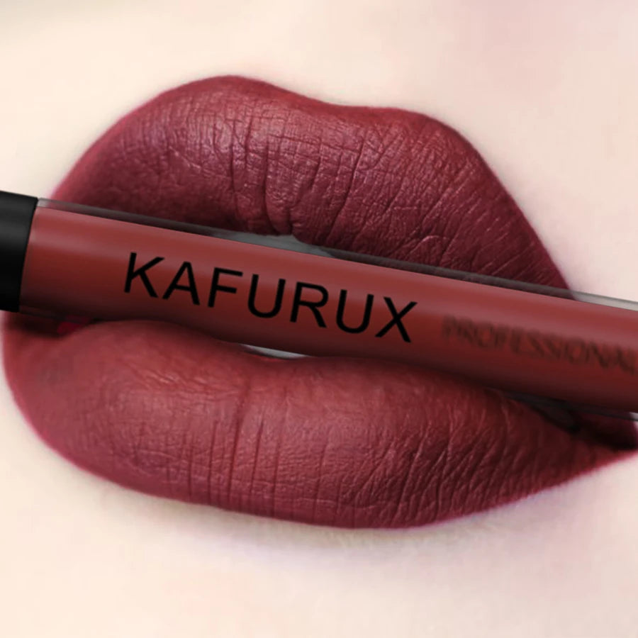 KAFURUX Matte Liquid Lipstick – Velvet, High Pigment, Waterproof