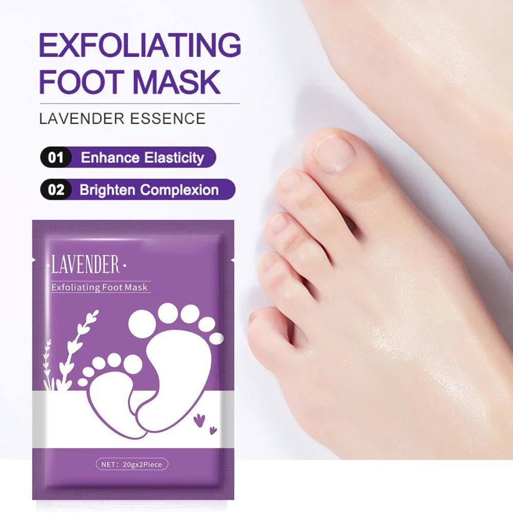 Lavender Exfoliating Foot Peel Mask – Moisturizing Pedicure Socks Foot Peel Mask Oasis Select