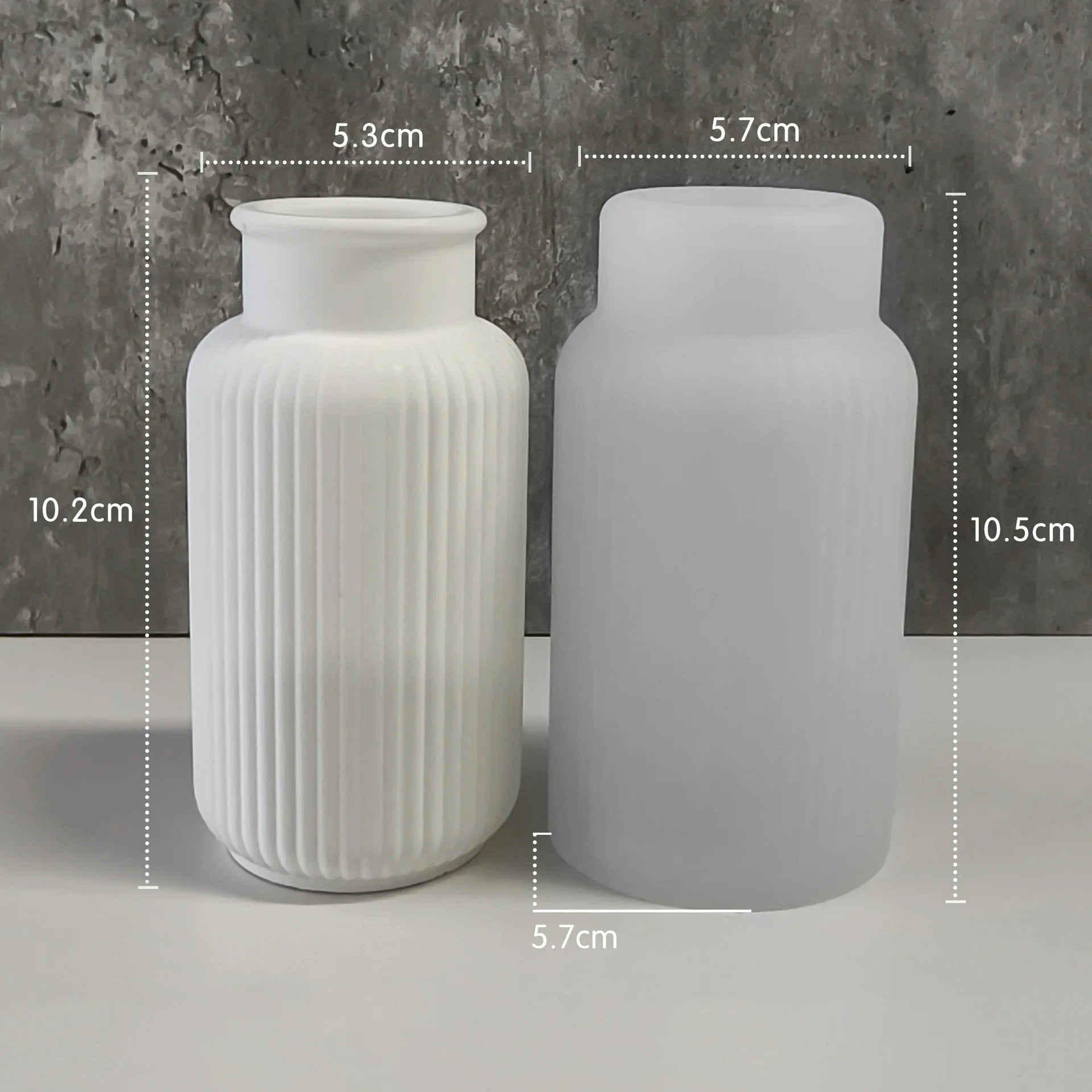 Stripes Vase Silicone Mold DIY Gypsum Vase 3D Ornaments Molds Epoxy Plaster Concrete Flower Pot Mould Gardening Decoration Oasis Select J-302b