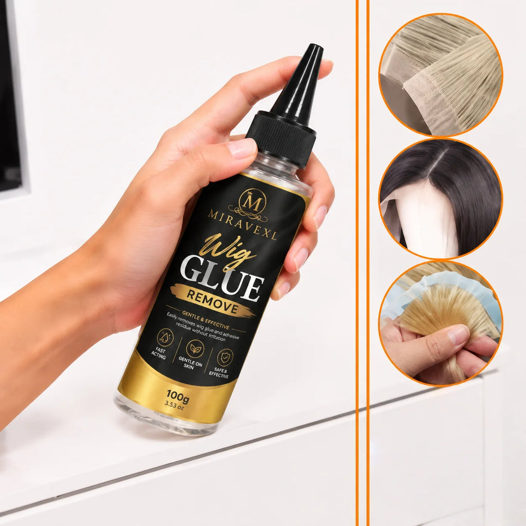 MIRAVEXL Wig Glue Remove— Suitable for wig tape, lace hairpieces, and tape-in hair extensions; gently dissolves the bond. Oasis Select