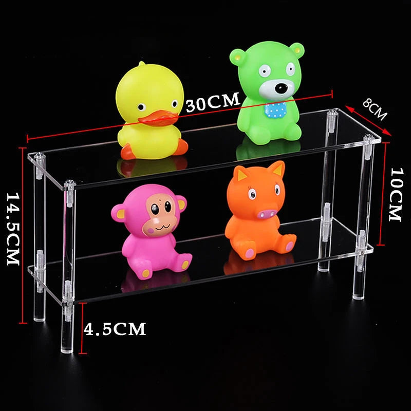 4-Tier Acrylic Display Shelf for Figures, Jewelry & Collectibles