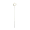 Reusable Straw Cleaning Brush Cleaning Tool Kitchen Gadgets Bottle Cups Cover Brush Long Straw Brush Flower Style Oasis Select White