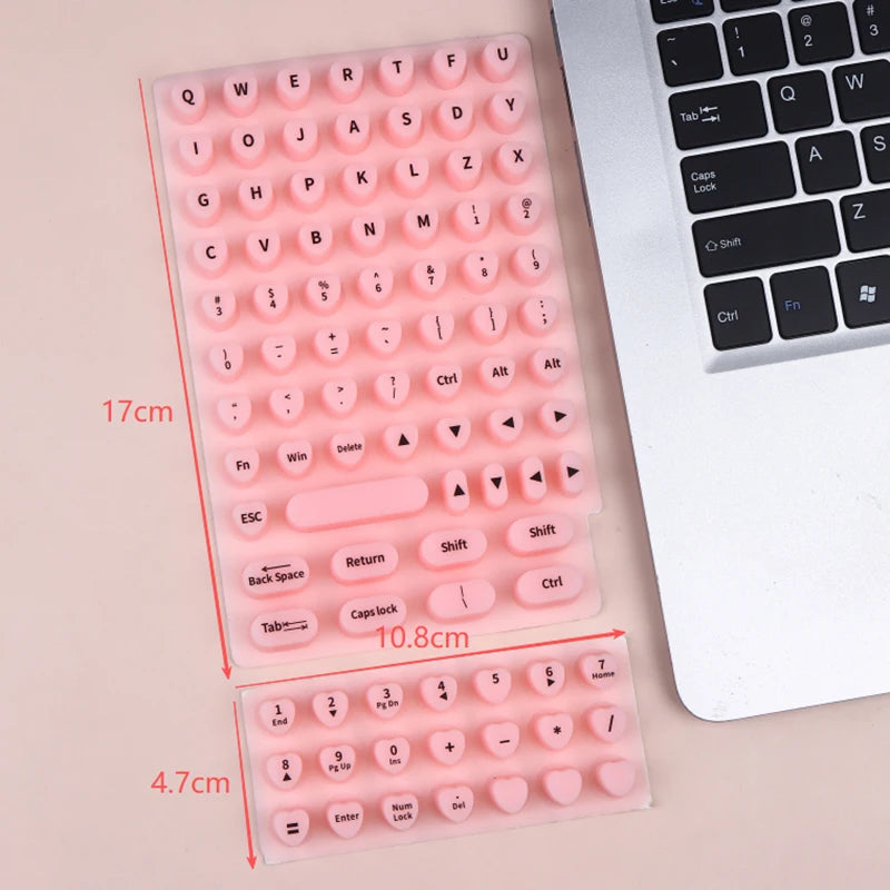 70/21pcs Raised Adhesive Keyboard Stickers For Long Nail Art Keyboard Bubbles Self-for Long Nails Silicone Typing Keycaps Oasis Select