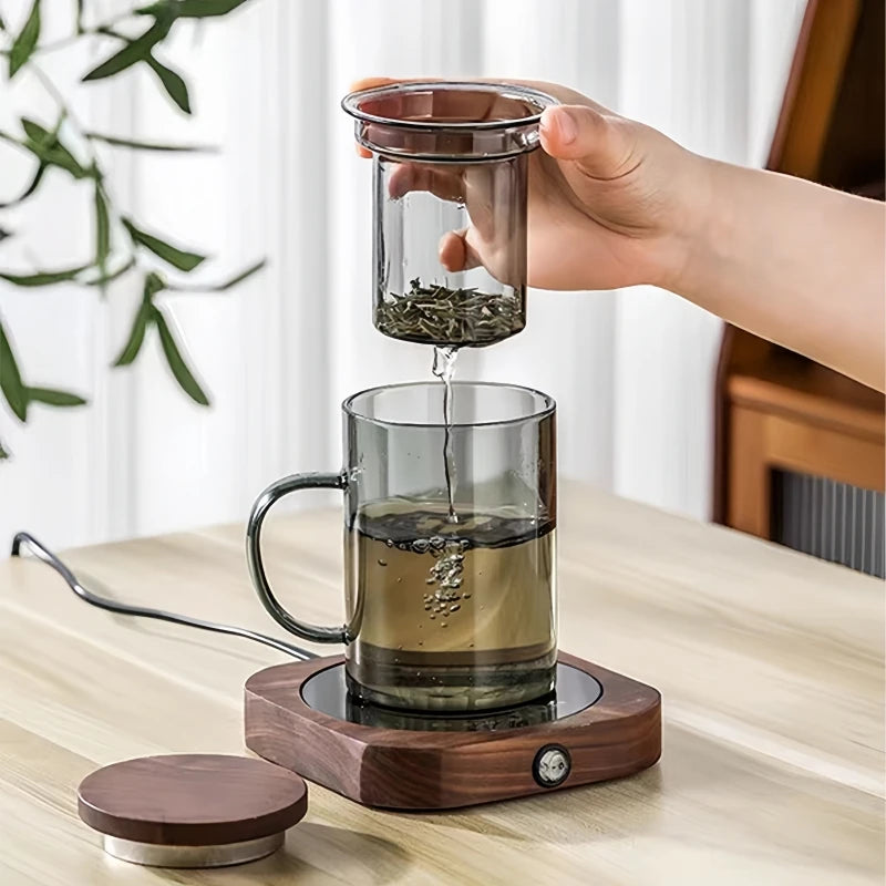 Heat Resistant Glass Filter Tea Cup with Tea Strainer Infuser Flower Kettle Kung Fu Teaware Set Puer Oolong Pot Home Drinkware Oasis Select