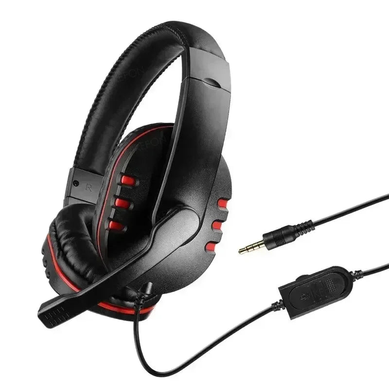 New Upgrade Wired Headset Gamer with Mic Noise Cancelling Headphones For PC Computer Laptop PS4 PS5 Nintendo Tablet Earphones Oasis Select