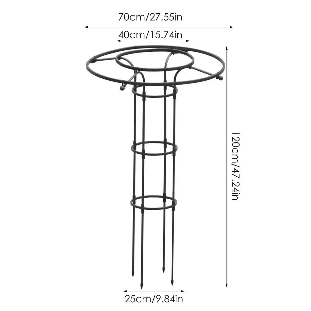 1pc Garden Trellis Umbrella Tower Plant Trellis For Climbing Plants Trellis Support DIY Climbing Trellis Flower Pots Supports Oasis Select 120cm