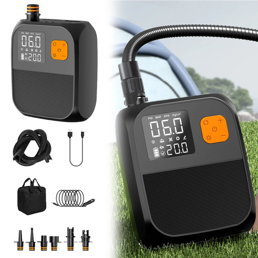 20PSI High Pressure Portable Air Compressor Stand Up Paddle SUP Pump Inflation Paddle Board Pump for Surfing Kite Mattress Tent Oasis Select