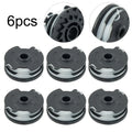 1/6PCS Thread Spools For Parkside Cordless Grass Trimmer For PRTA 20-Li A1 B2 C3 PRT 300 A1 String Trimmers Oasis Select 6 PACK
