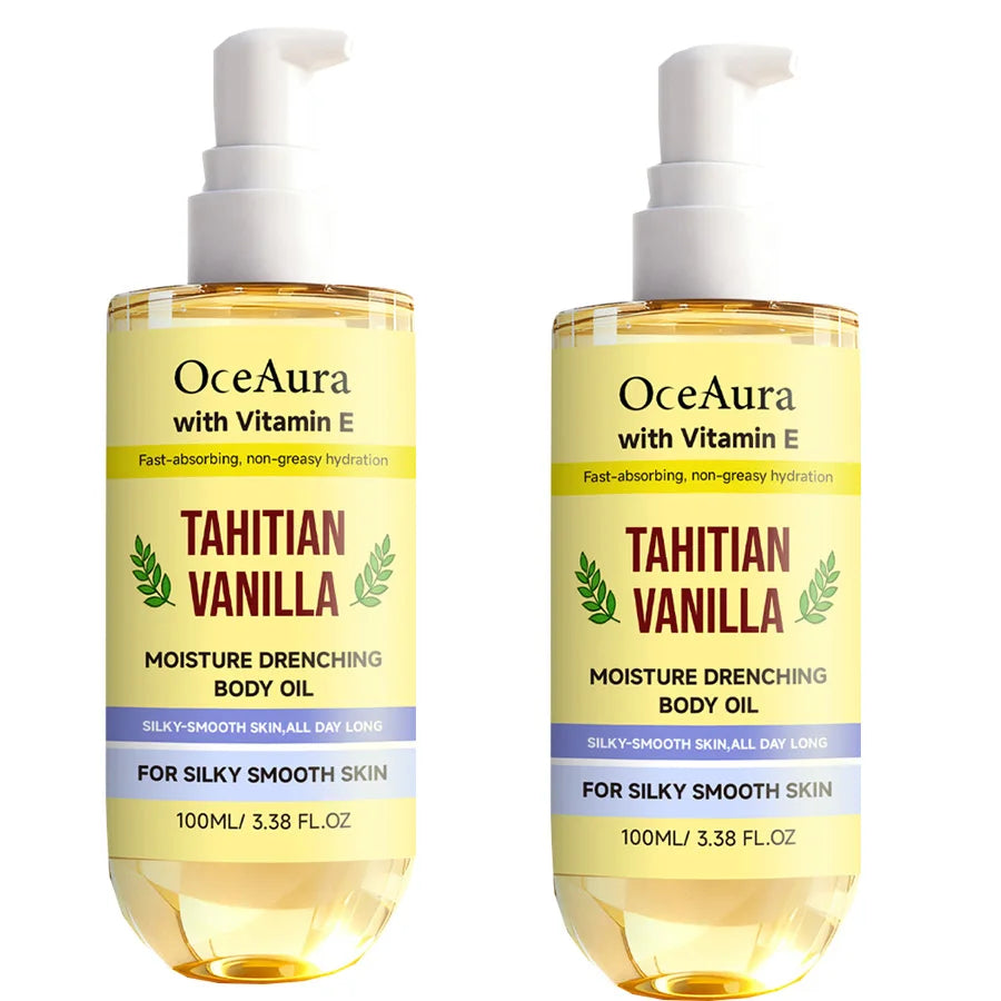 Tahitian Vanilla Body Oil 100ml – Vitamin E Moisturizer