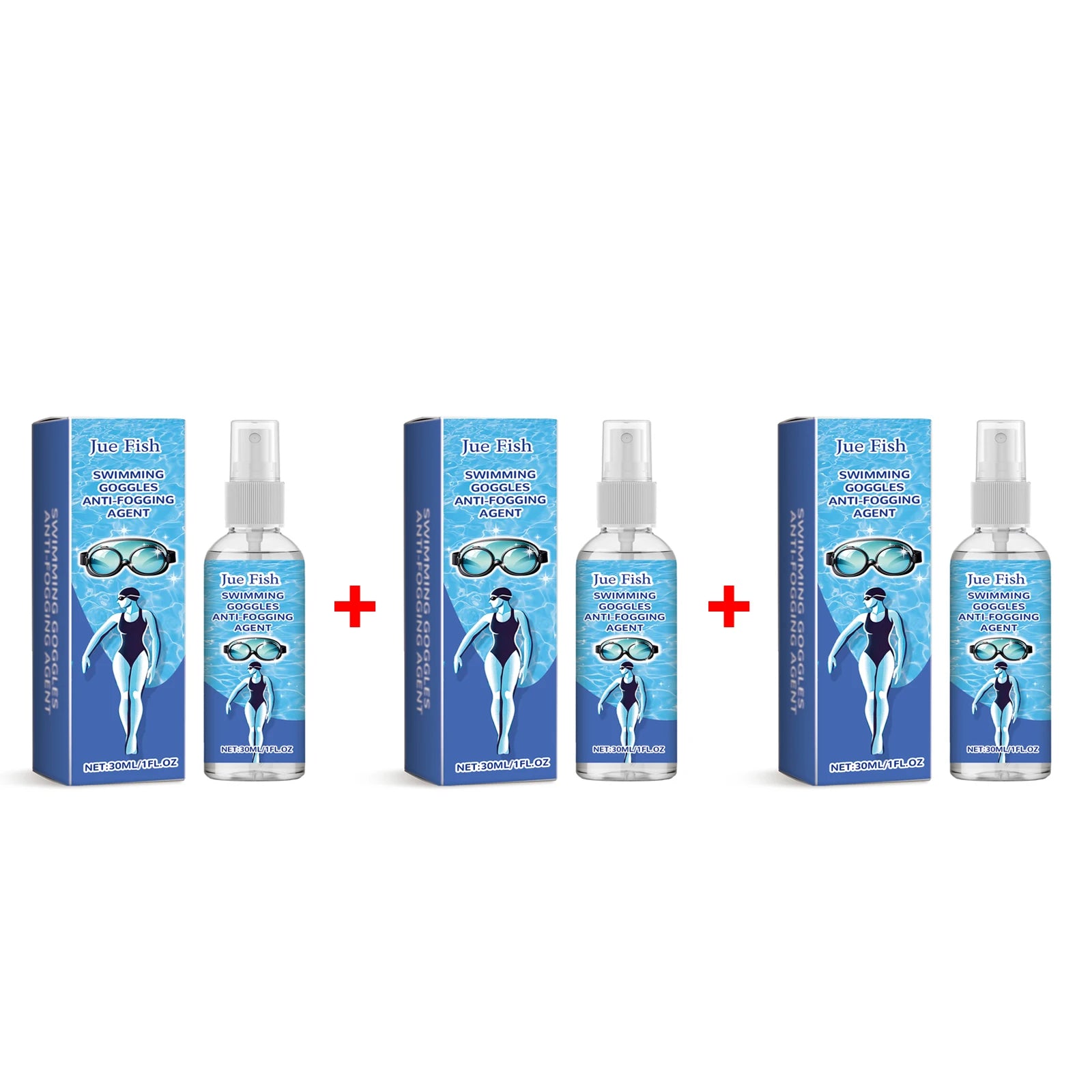 Swimming Goggles Anti Fogging Agent for Goggles Remove Lens Stains Prevent Fogging Anti Fog Eyeglass Cleaning Solution 30ml Oasis Select 3 X 30ml boxed