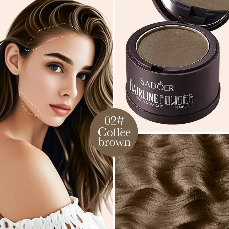 Adds Volume Hairline Powder, Root Touch Up & Loss Cover Up, Instant Gray Cover Up Powder Long-Lasting Coverage For Thinning Hair Oasis Select