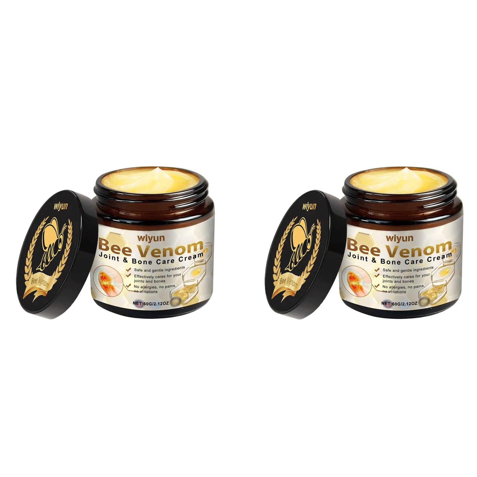 Bee Venom Joint & Muscle Relief Cream – Knees & Back | WIYUN Joint Relief Cream Oasis Select 2 x 60g Boxed