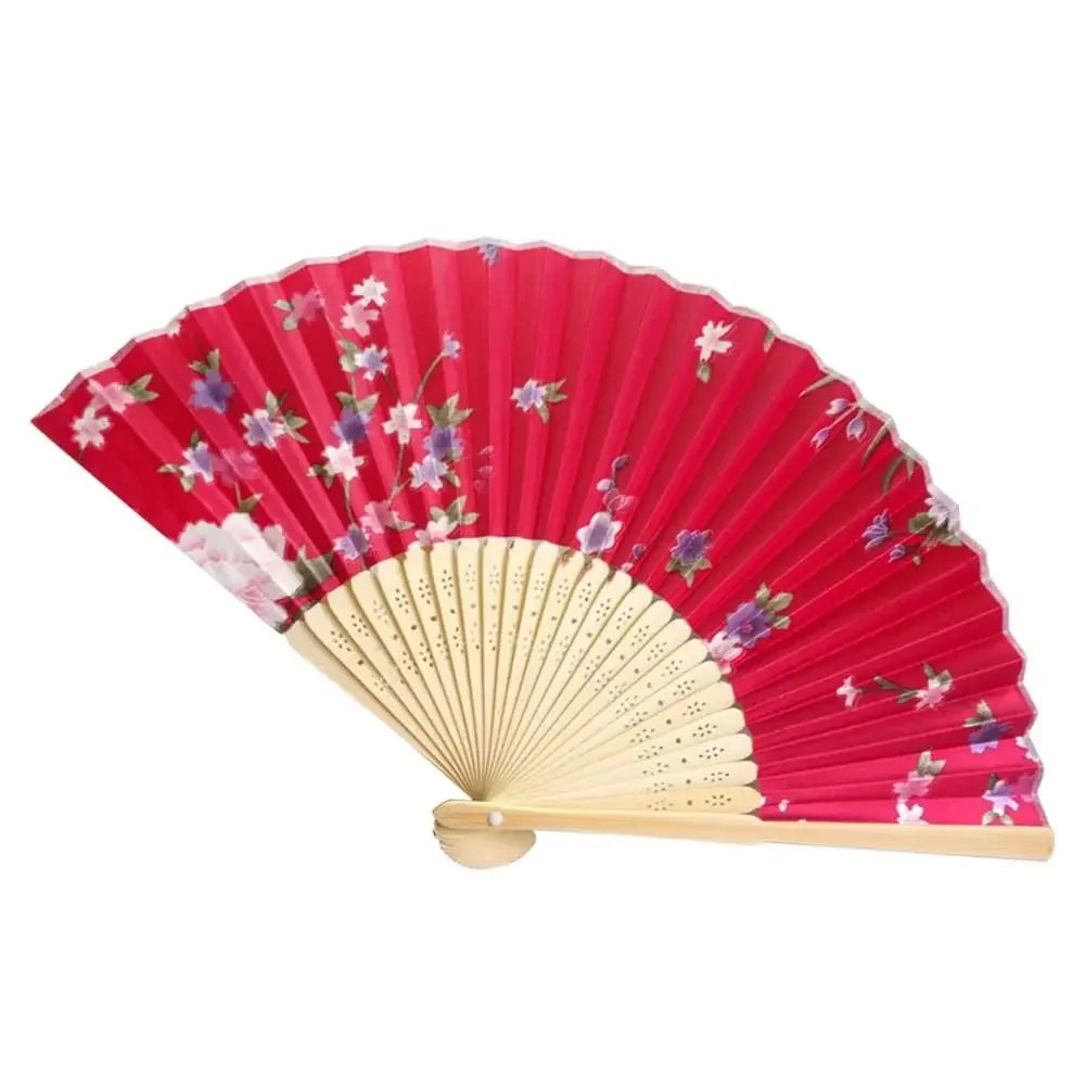 Colorful Bamboo Folding Fan – Wedding Gift & Photo Prop Decorative Folding Fan Oasis Select G