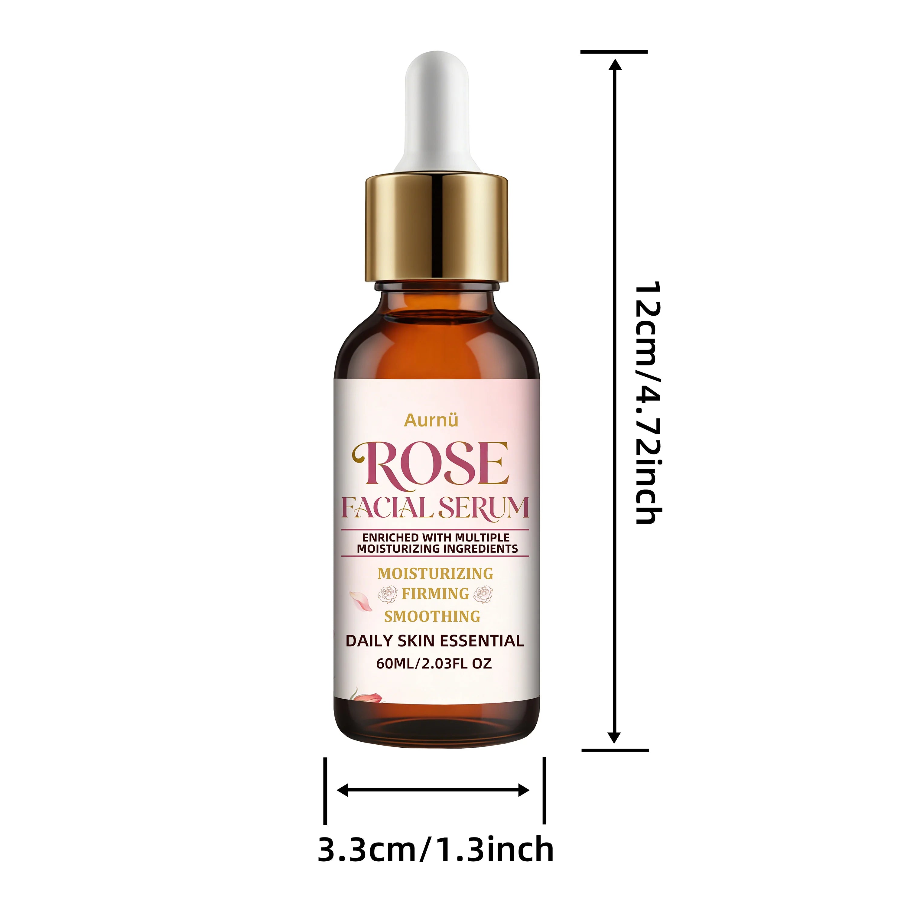 Aurnü Rose Facial Serum – Hydrating & Nourishing, All Skin Types Rose Face Serum Oasis Select 60ml