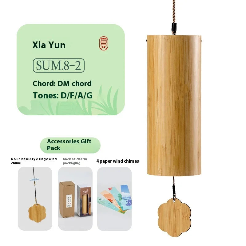 8-note Chord Wind Chime Balcony Bedroom Hand Wind Chime Portable Musical Instrument Oasis Select 8 tones summer