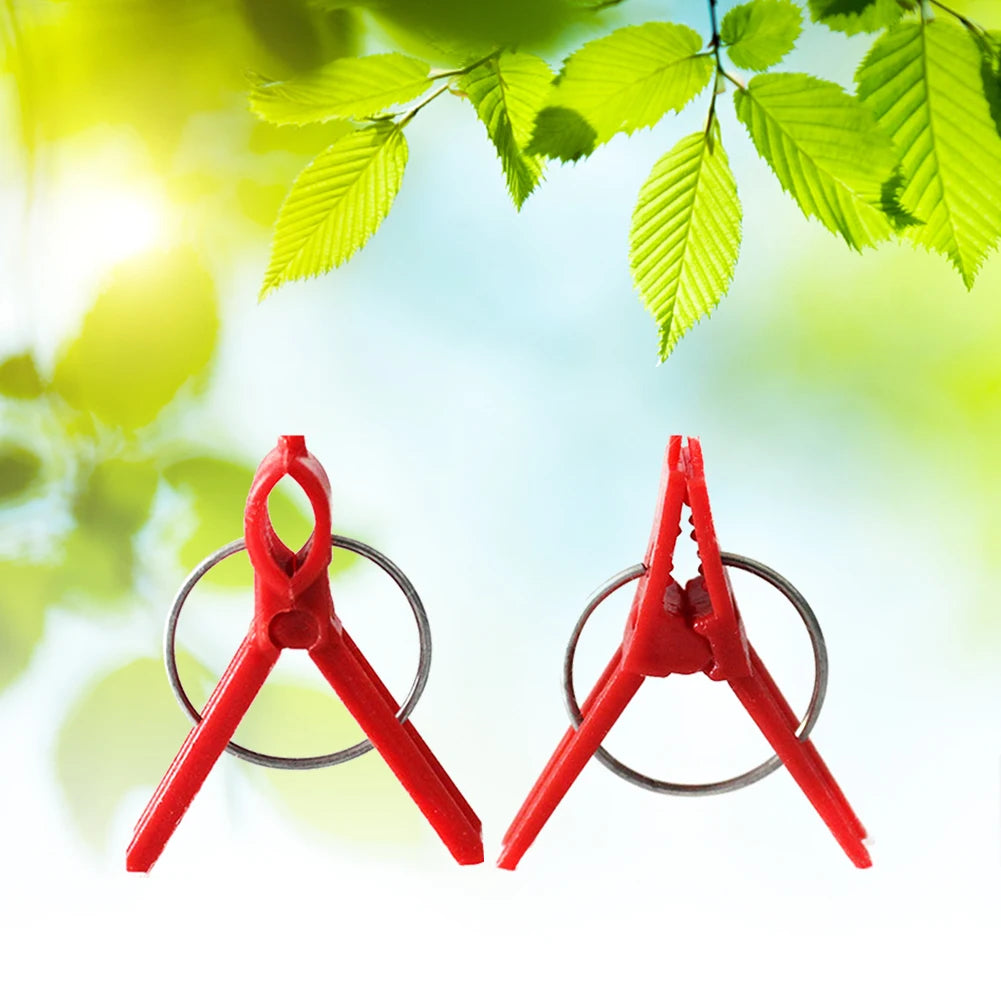 50 Pcs Plant Grafting Clip Plastic Gardening Tool Vegetable Fixed Garden Tools Anti-fall Clamp for Vegetables Tomato Watermelon Oasis Select