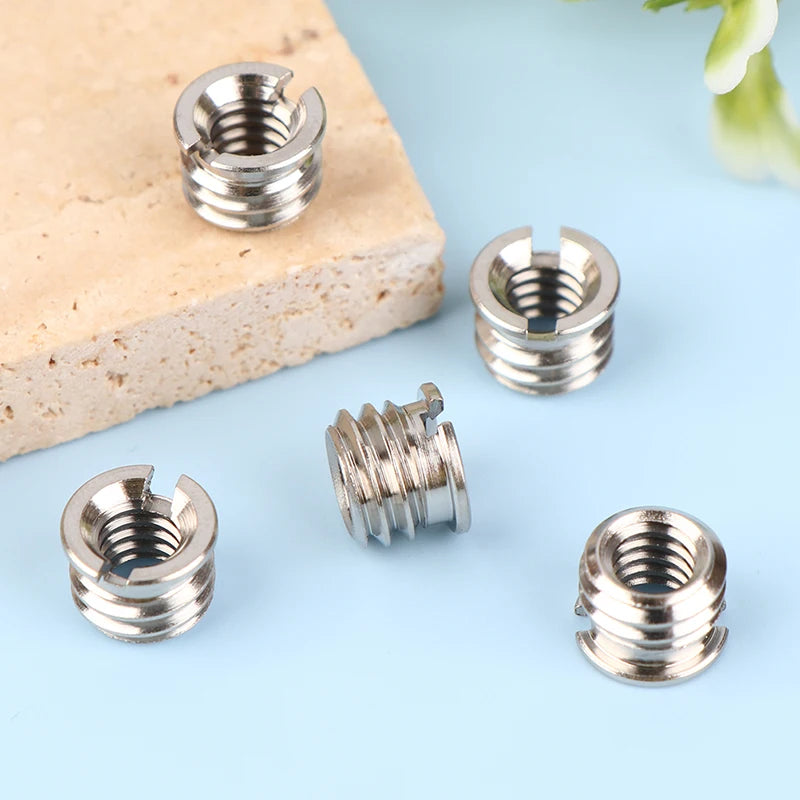 5Pcs Camera Screw Nut 1/4 To 3/8 Inch Convert Screws Standard Adapter Screw Quick Release Screw Tripod Mount Adapter Screw Oasis Select