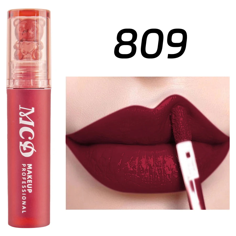MCD 12-Color Lip Gloss Set – Matte Velvet Liquid Lipstick