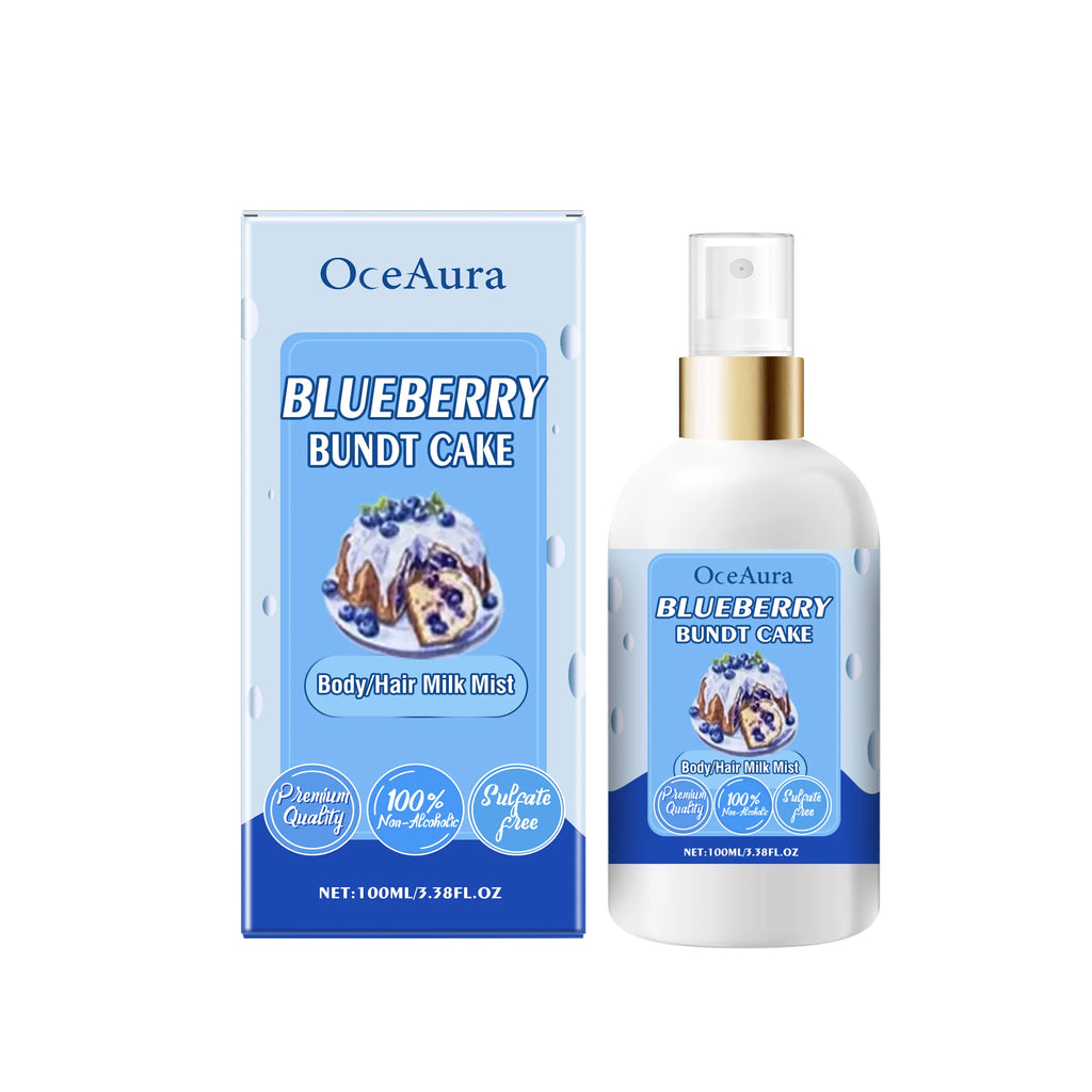 OceAura Body & Hair Mist – Moisturizing Firming Spray 100ml Body & Hair Mist Oasis Select Blueberry Bundt Cake