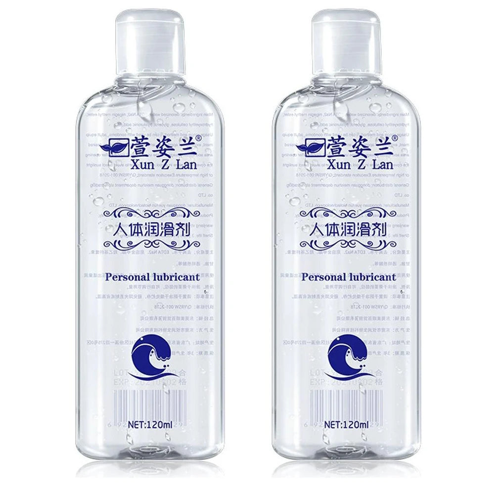 1/2/3PCS Water Based Lube (120ml), Liquid Personal Lubricant Gel, Long Lasting Sex Lube for Men Women and Couples, Safe for Toys Oasis Select 120ml X2