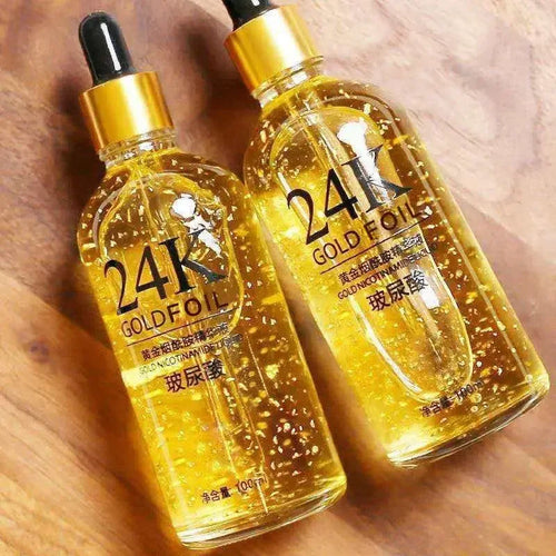 100ml 24k Gold Hyaluronic Acid Nicotinamide Face Serum Anti Aging Facial Lifting Collagen Essence Skin Care Whitening Serum Oasis Select