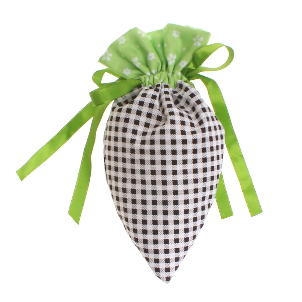 Easter Carrot Drawstring Gift Bag | Cute Velvet Candy Bag