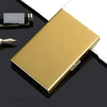 6 Slots Stainless Credit Card Holder Men Slim Anti RFID Travel ID Cardholder Debit Box Women Wallet Metal Case Porte Carte Oasis Select gold