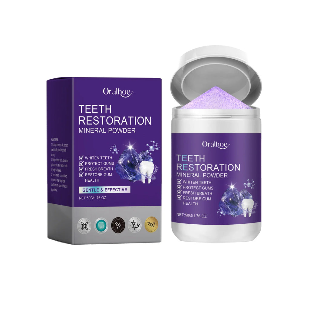 Oralhoe Purple Whitening Toothpaste & Tooth Brightening Powder