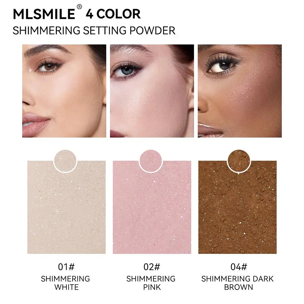 Pearl Matte Loose Powder 6g - Long Lasting Oil Control Setting Powder Shimmer Body Highlighter Face Contour Makeup Oasis Select