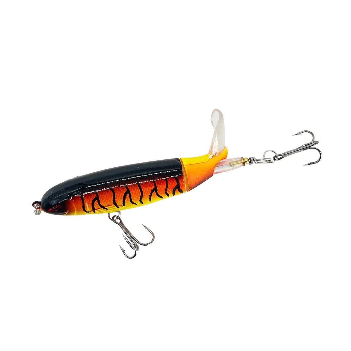 1/4/8Pcs 15g Topwater Fishing Lure Whopper Popper Artificial Bait Hard Plopper Soft Rotating Tail Fishing Tackle Fishing Bait Oasis Select Color B 15g