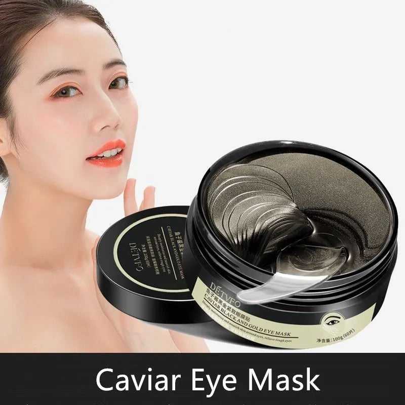 60pc Caviar Collagen Eye Masks – Dark Circles & Firming Patches Collagen Eye Patches Oasis Select