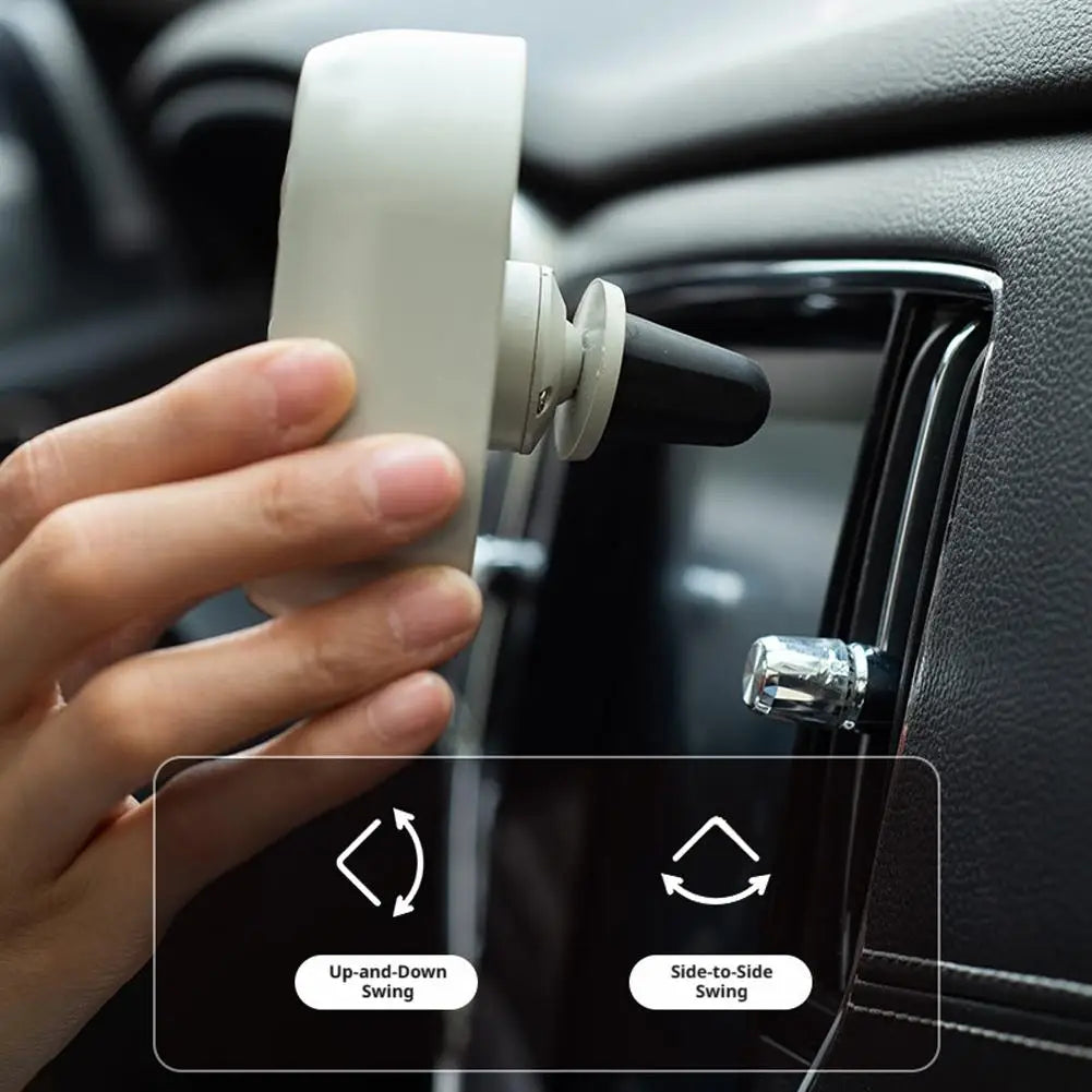Mini USB Car Vent Fan – 3-Speed Quiet Cooler with LED Light