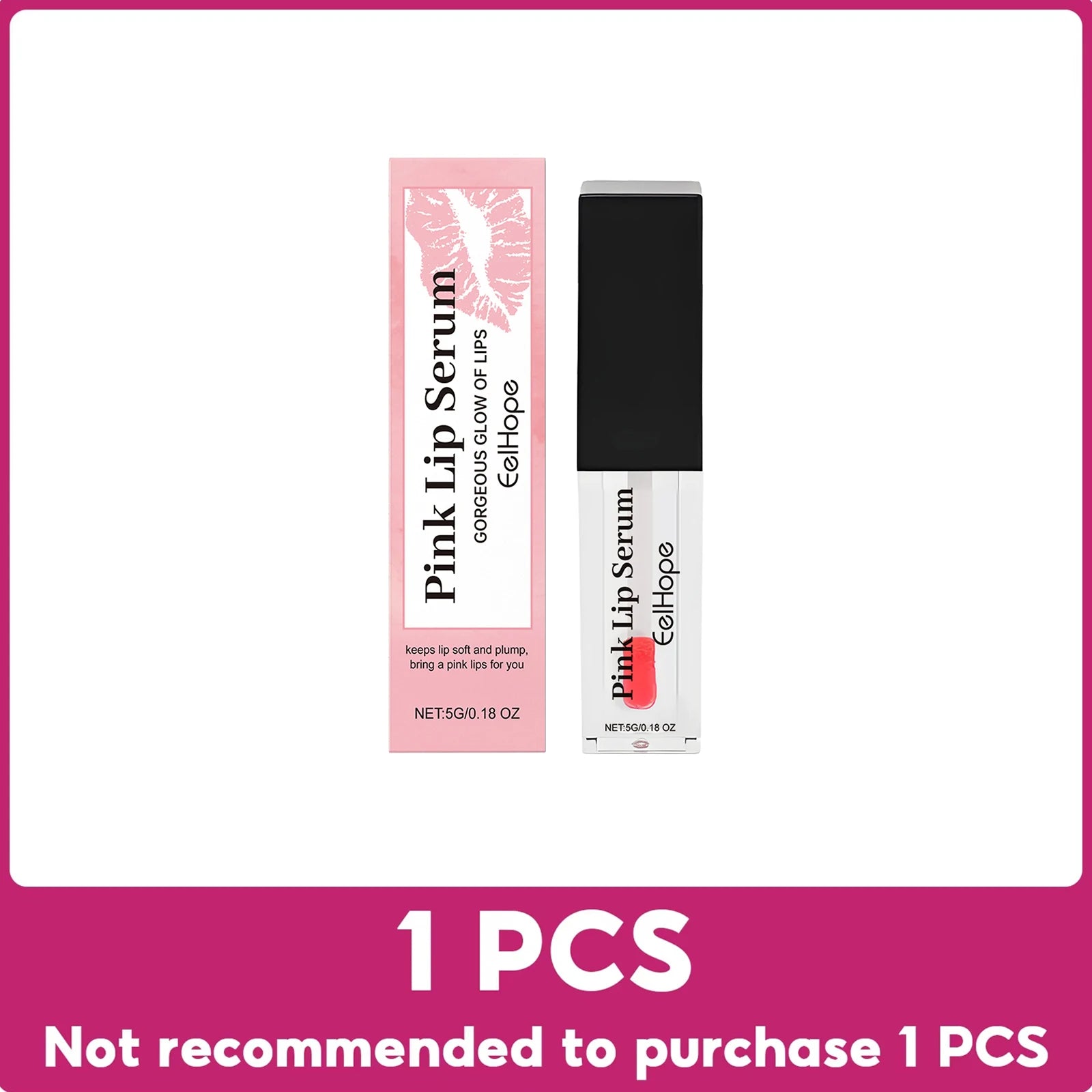 Eelhope Color Changing Lip Oil – Moisturizing Pink Lip Serum