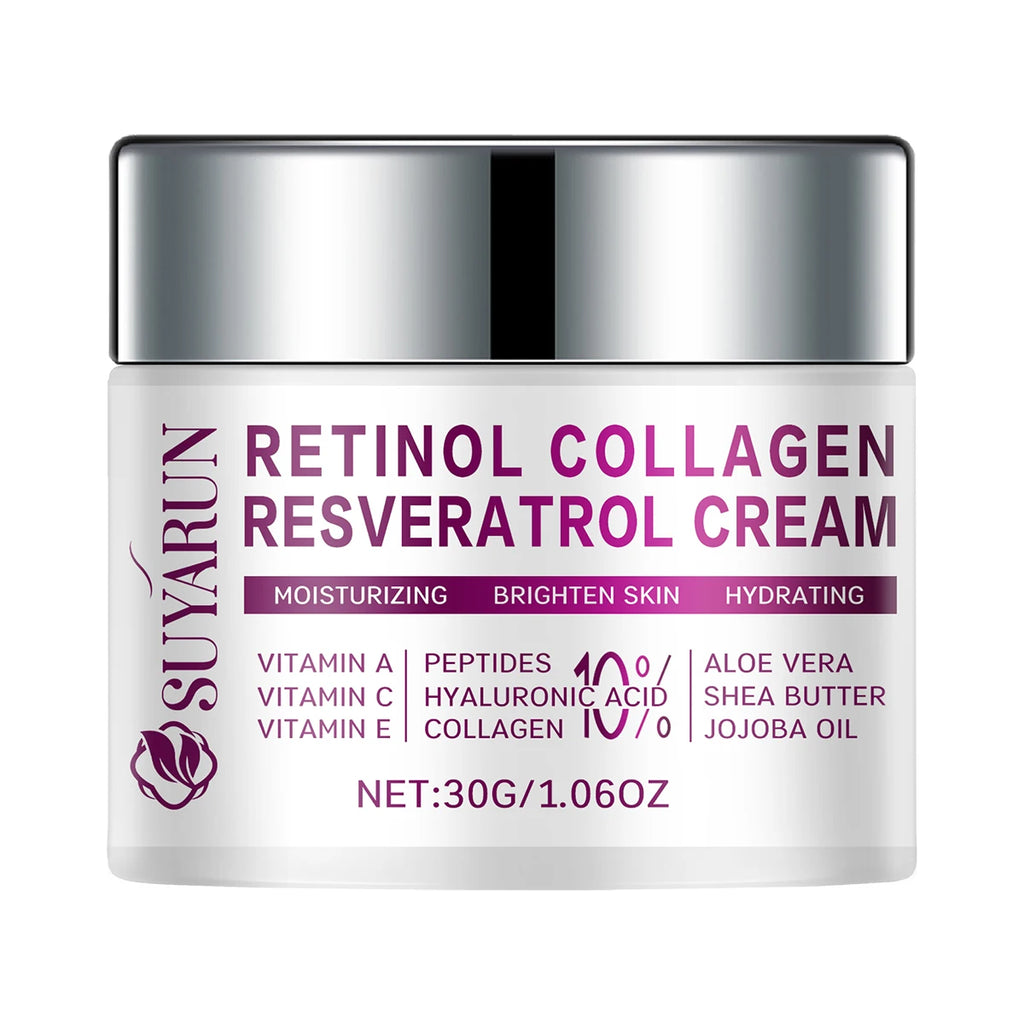 SUYARUN Retinol Resveratrol Night Cream – Firming & Brightening Night Face Cream Oasis Select 30g