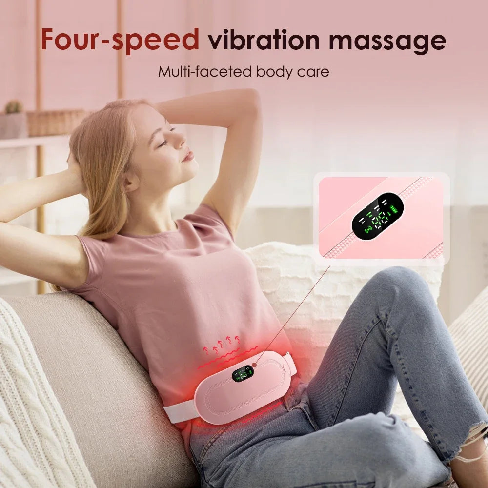 Hailicare Heating Vibration Massage Belt – Waist & Abdomen