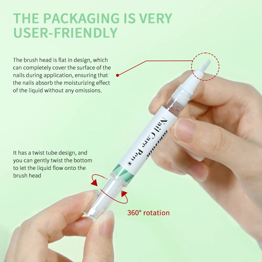 Nail Care Pen Nourish and Moisturize Nails Prevent Fungal Infections Improve Appearance Flat Brush Head Design Daily Nail Care Oasis Select