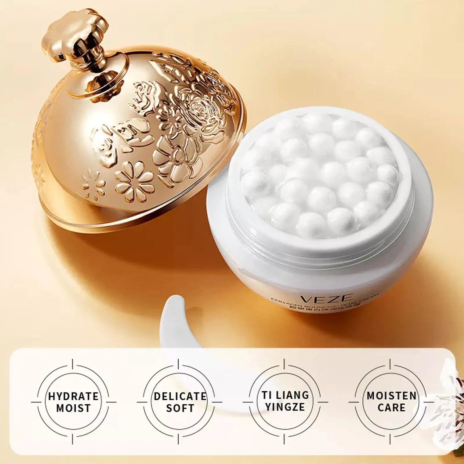Collagen Pearl Filling Facial Cream For Face Women Lifting Firming Moisturizing Korean Cream Face Cream Skin Care Oasis Select