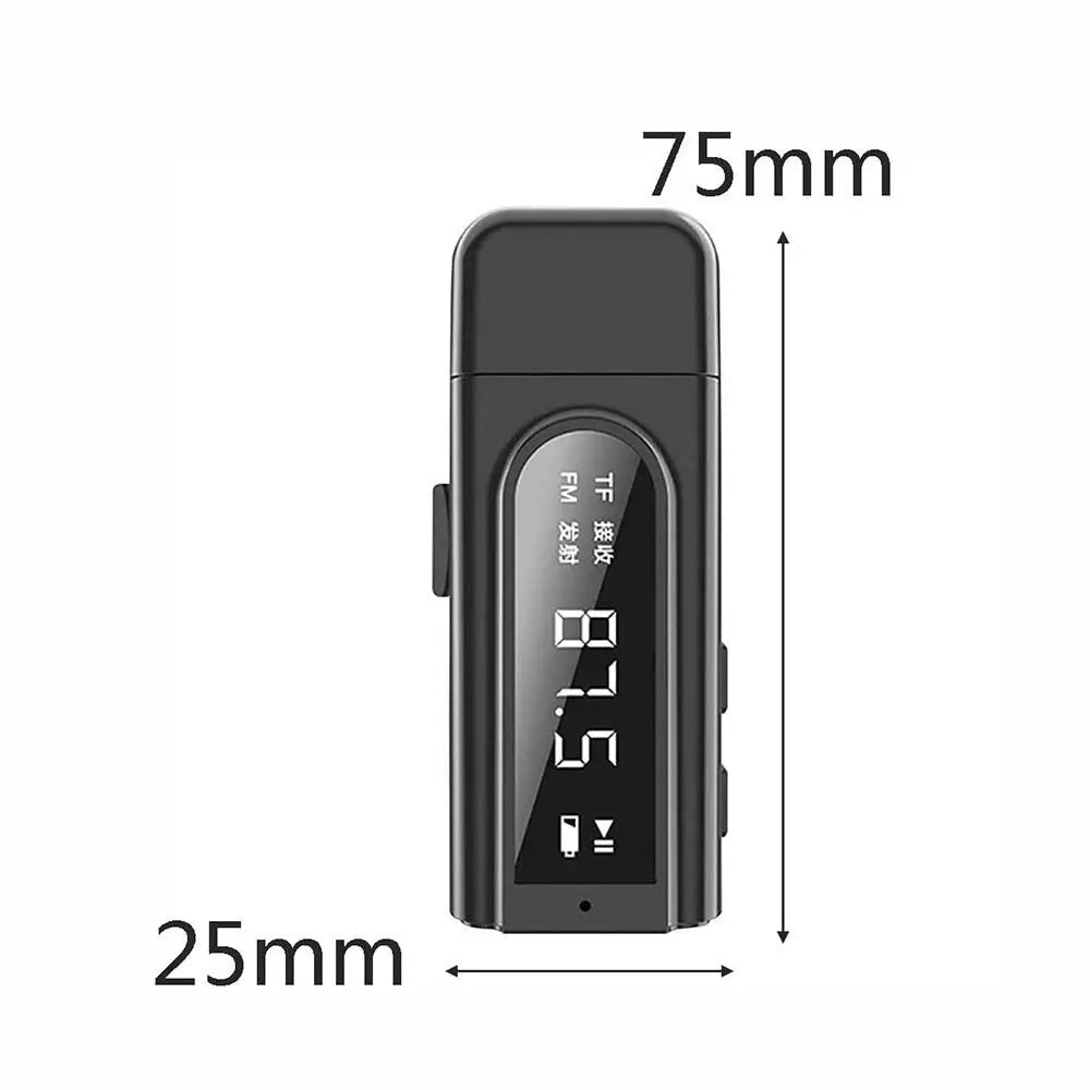 FM Transmitter Receiver Bluetooth 5.0 Adapter AUX USB For TF Card MP3 Player Home Stereo TV PC Cell Phone Headphones Car Oasis Select