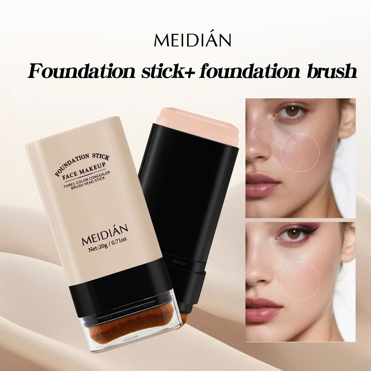 Moisturizing Foundation Stick – Lightweight Long-Lasting Makeup Foundation Stick Oasis Select