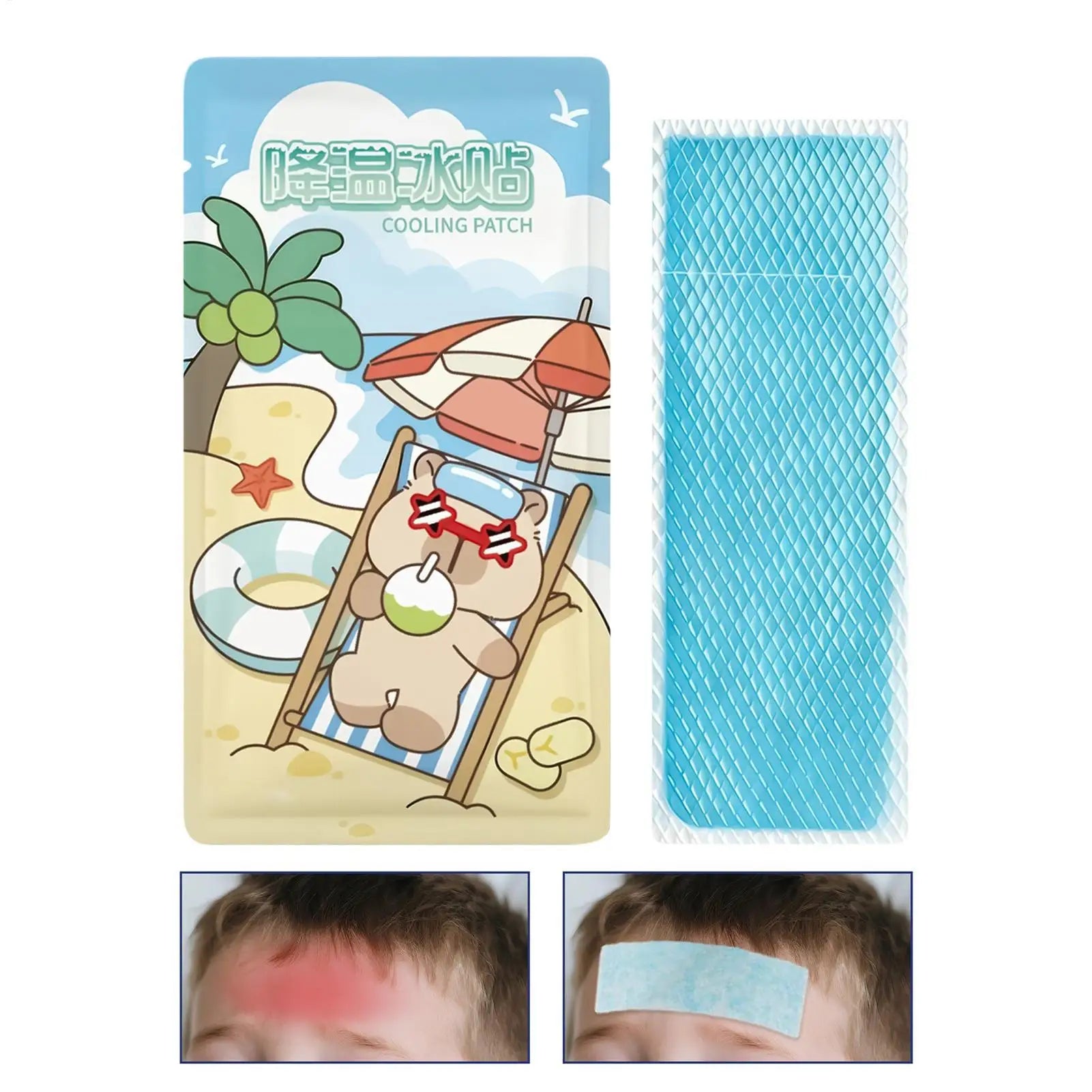 2Pcs Summer Cooling Patches for Hot Reducer Stickers Instant Relief Cooling Patch for Sports Travel Camping Hiking Walking Oasis Select