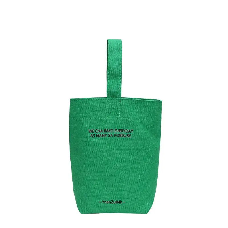 Simple Casual Handbags Canvas Shoulder Crossbody Bags Large Capacity Shopper Bag Letters Shoulder Crossbody Bags Purse Oasis Select Green