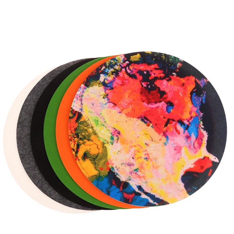 1PC Slip Mat Felt Turntable Platter Mat For LP Vinyl Record Audio Replacement DIY Accessories Audiophile Thick Turntable Mat Oasis Select