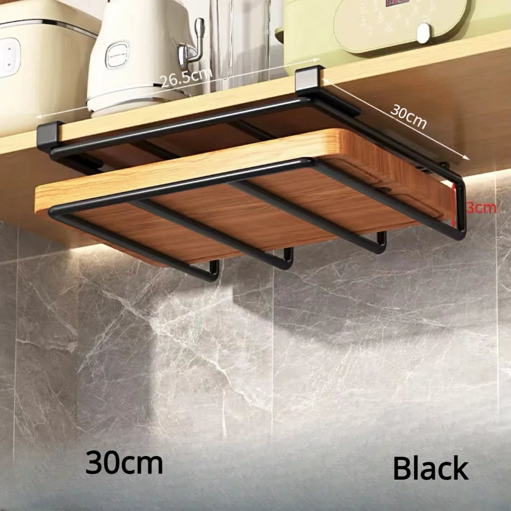 Kitchen Under Cabinet Basket Storage Shelf Cutting Board Rack Kitchen Closet Rack Under Desk Cabinet Office Bathroom Organizers Oasis Select