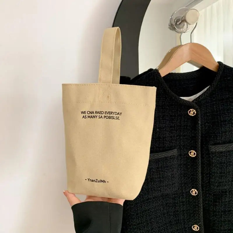Simple Casual Handbags Canvas Shoulder Crossbody Bags Large Capacity Shopper Bag Letters Shoulder Crossbody Bags Purse Oasis Select