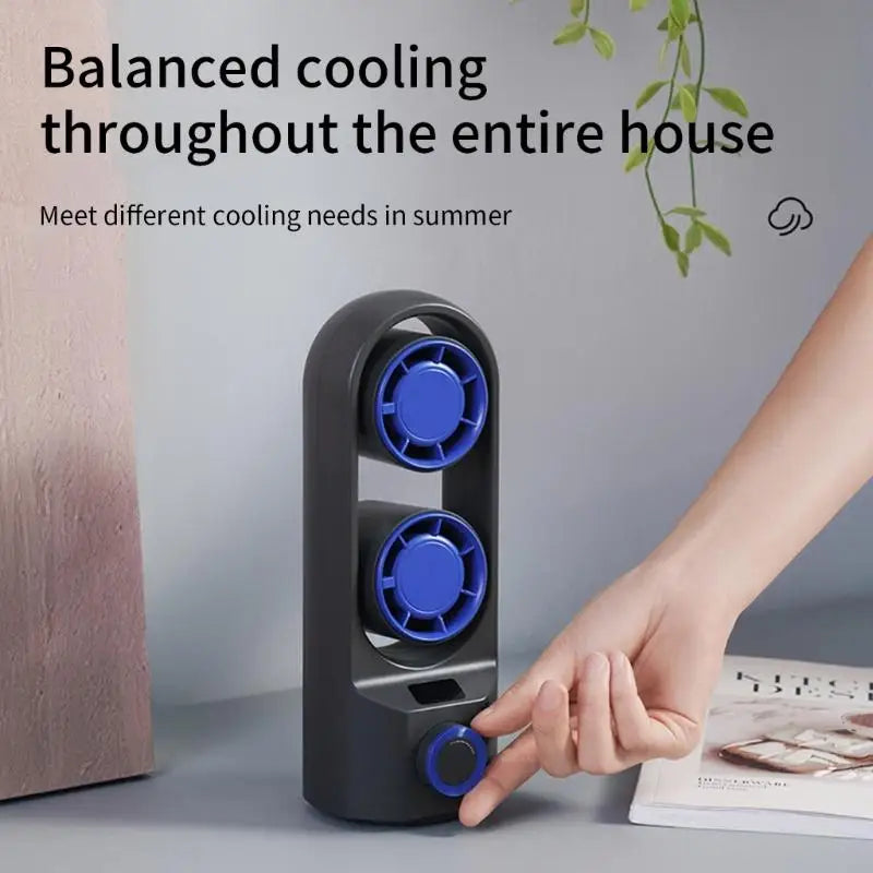 URGGU USB Rechargeable Oscillating Tower Fan – Desk & Camping