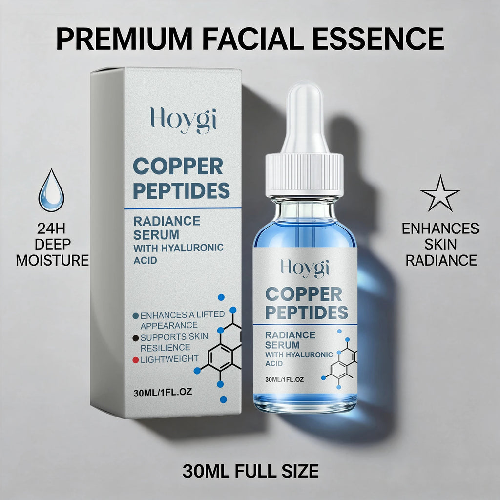 Copper Peptide Essence for Sensitive Dry Skin Moisturizing Brightening Firming Lifting Face Barrier Repair Renewing Face Serum Oasis Select