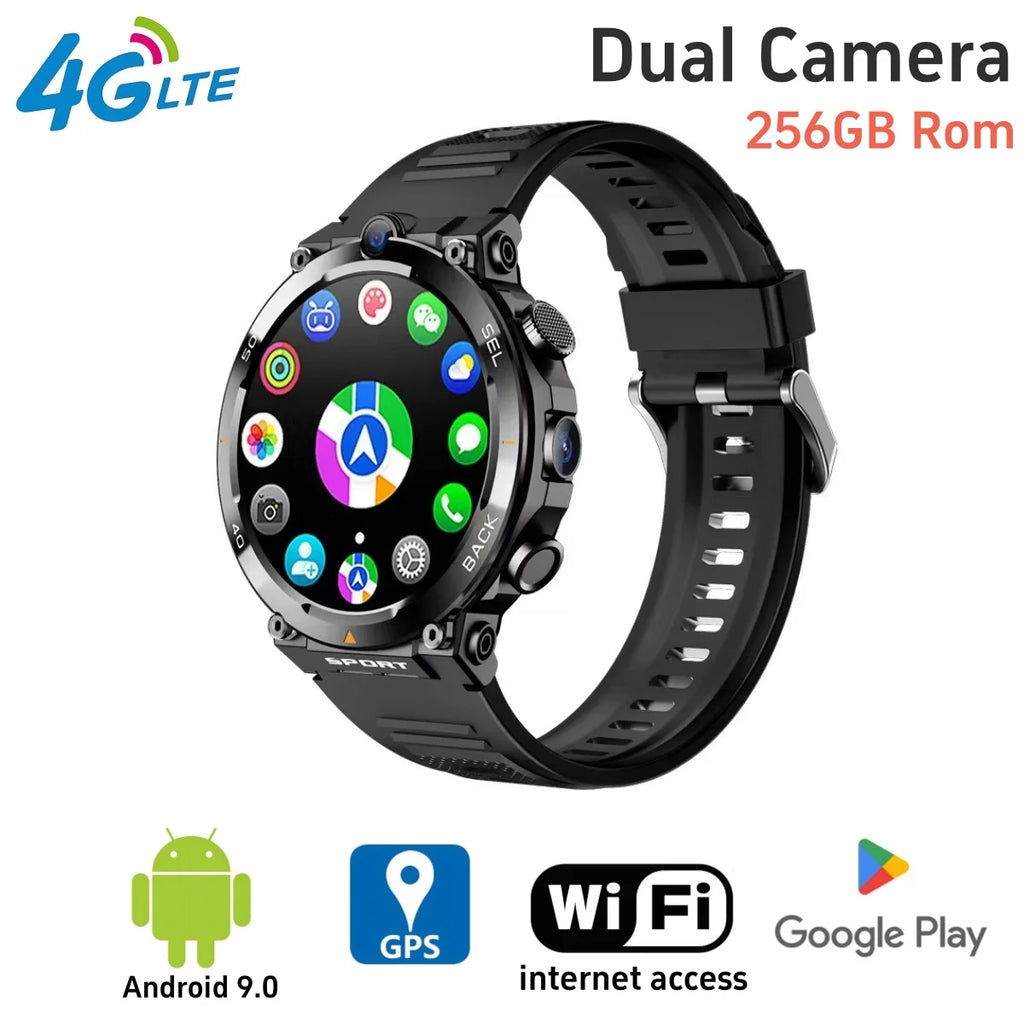 NEW 4G LTE H10 Smartwatch 128GB 500W Dual Camera Video Calls Wifi NFC Door Access 1380mAh Battery Capacity SIM Card Smart Watch Oasis Select