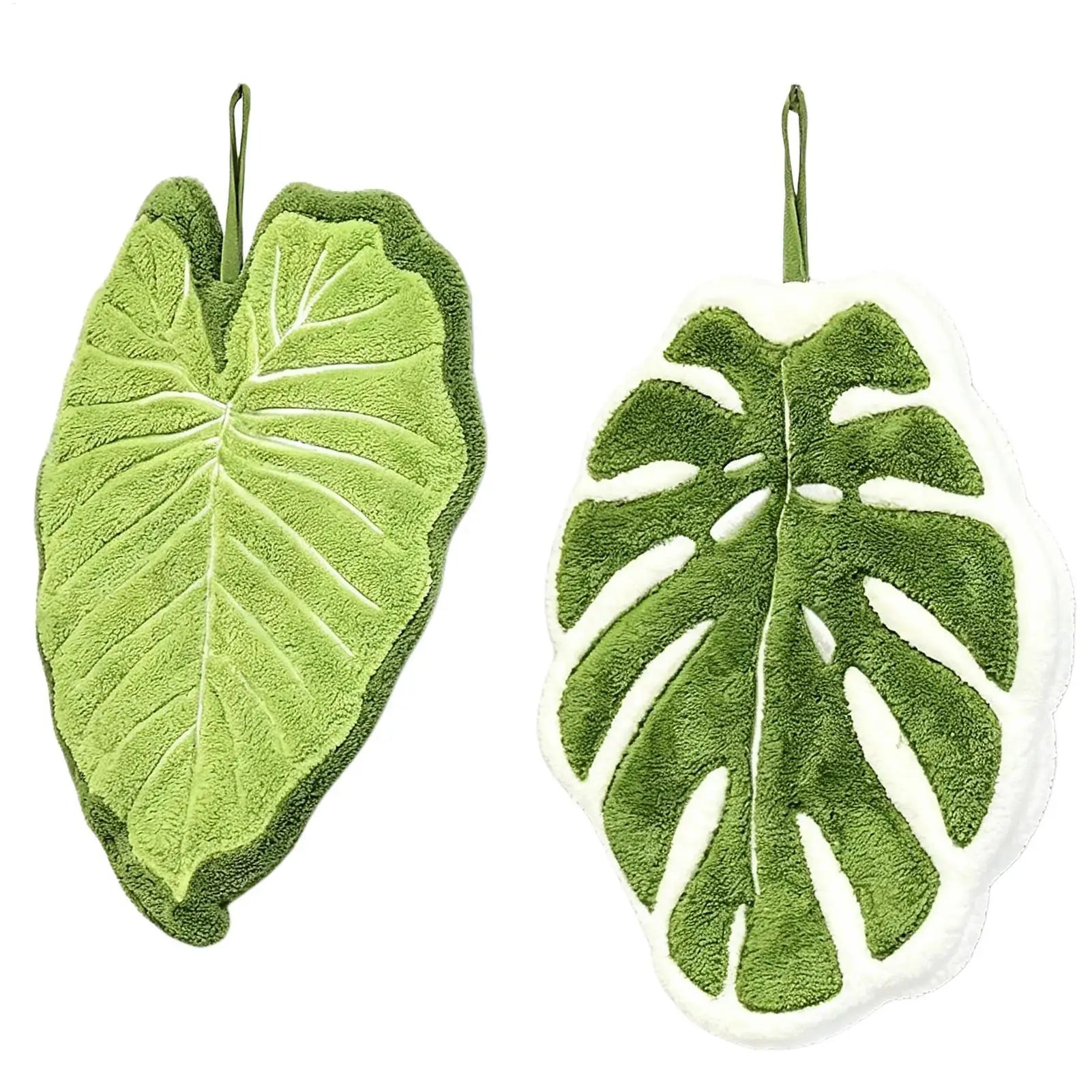 Leaves Hand Towel Bathroom Accessories Absorbent Kitchen Towel Soft Towel Hanging Towels Handkerchief Towels Home Wash Towels Oasis Select